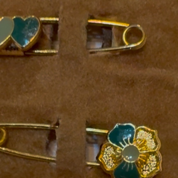 Vintage New Lawrence Bentley Triple Trio Pin Set Enamel - Picture 3 of 15